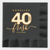 エレガントガーリーモダン40およびフレッシュ 箔ナプキン (正面)