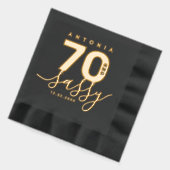 エレガントガーリーモダン70歳 箔ナプキン (左)