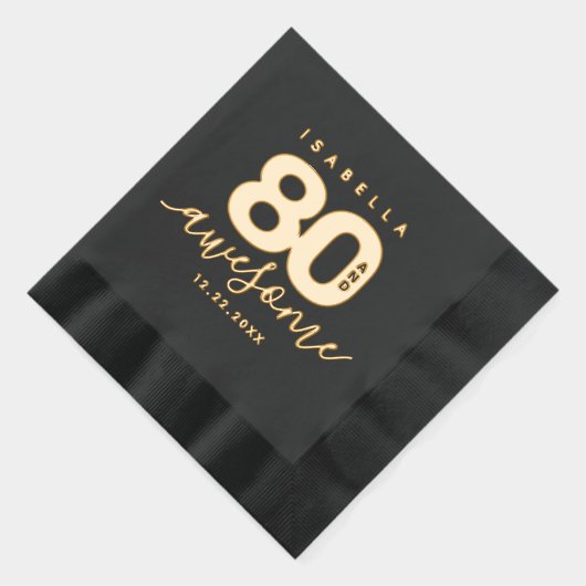 エレガントガーリーモダン80と素晴らし 箔ナプキン (右)