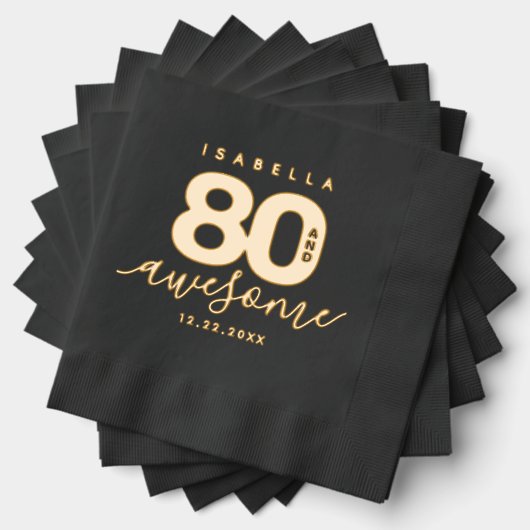 エレガントガーリーモダン80と素晴らし 箔ナプキン (インサイチュ (積み重ね))