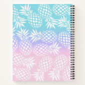 エレガントガーリー勾配パイナップルカラフル型 ノートブック (裏面)