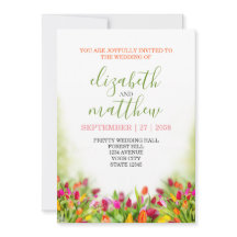 エレガントガーリー結婚式招待状