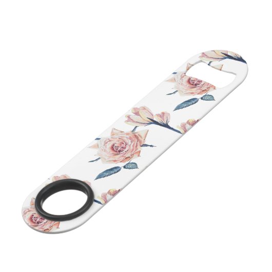 エレガントガーリー赤面ピンクブルー絵を描バラ スピード栓抜き (裏面アングル)