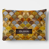 エレガントガーリー金ゴールドはかりで測 アクセサリーポーチ (正面)