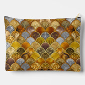 エレガントガーリー金ゴールドはかりで測 アクセサリーポーチ (裏面)