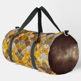 エレガントガーリー金ゴールドはかりで測 ダッフルバッグ