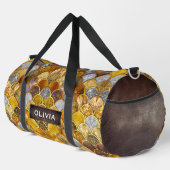 エレガントガーリー金ゴールドはかりで測 ダッフルバッグ (右コーナー)