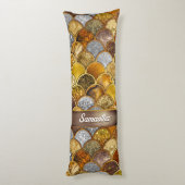 エレガントガーリー金ゴールドはかりで測 ボディピロー (裏面 (縦))