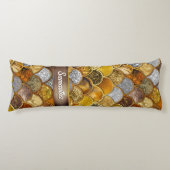 エレガントガーリー金ゴールドはかりで測 ボディピロー (正面)