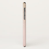 エレガントガーリー金ゴールドバラピンクグリッターグラデーション Case-Mate iPhoneケース (裏面/左)