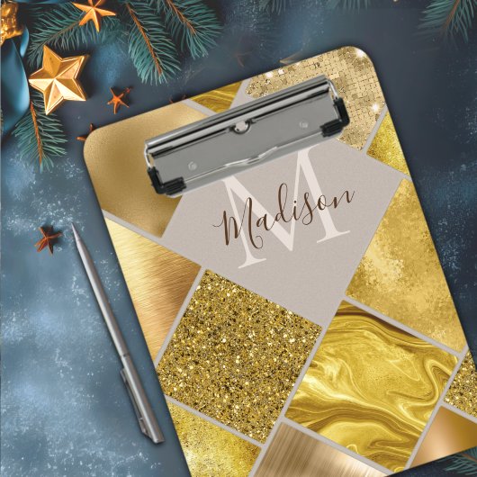 エレガントガーリー金ゴールド クリップボード