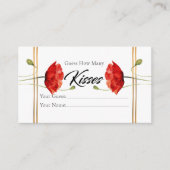 エレガントキスブライダルエンクロージャカードの数 エンクロージャーカード (正面)