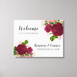 エレガントキャンバ結婚スへようこそ キャンバスプリント