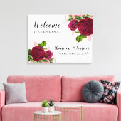 エレガントキャンバ結婚スへようこそ キャンバスプリント (インサイチュ (リビング))