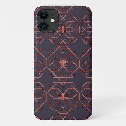 エレガントキュートシンプルな幾何の花 Case-Mate iPhoneケース (裏面)