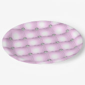 エレガントキラパープルタフテきらきら光るィドグラム結婚ズ ペーパープレート (アングル)