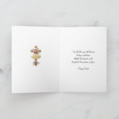 "エレガントキリストは復活した"フローラクロス復活祭 シーズンカード (内部)