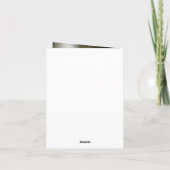 エレガントキリスト教十字社名の日付葬儀写真 サンキューカード (裏面)