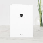 エレガントキリン水絵を描色 |誕生日 カード (裏面)