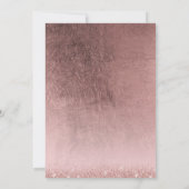 エレガントキンセアニェラモダンバラ金ゴールド15誕生日 招待状 (裏面)