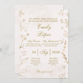 エレガントキンセニェラ 招待状 (正面/裏面)