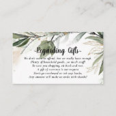 エレガントギフトカードの代わりに金 エンクロージャーカード (正面)