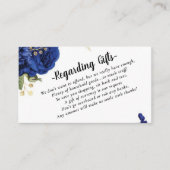 エレガントギフト代わりに青金 エンクロージャーカード (正面)