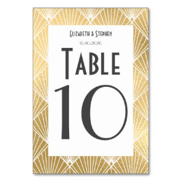 エレガントギャツビー1920年代結婚の テーブルナンバー