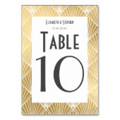 エレガントギャツビー1920年代結婚の テーブルナンバー (裏面)