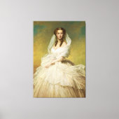 エレガントクイーンアレクサンドラヴィンテージ絵画ポートレート キャンバスプリント (正面)