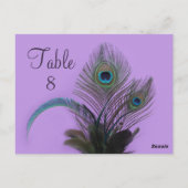 エレガントクジャックテーブル番号（紫） ポストカード (裏面)