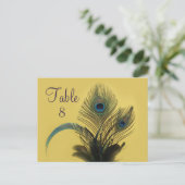 エレガントクジャックテーブル番号（黄色） ポストカード (スタンド正面)