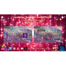 エレガントクラウンカラフルグリッターQRコード 名刺