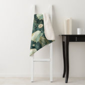 エレガントクラゲ模様 – 名前をカスタムする シェルパブランケット (インサイチュ)