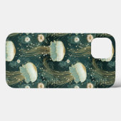 エレガントクラゲ模様 – 名前をカスタムする Case-Mate iPhoneケース (裏面 (横))