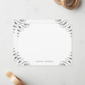 エレガントクラシックが盛んパーソナライズされたな文房具 ノートカード (正面/裏面インサイチュ)