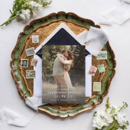 エレガントクラシックなウェディングフォト セーブザデート