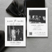 エレガントクラシックなウェディング日付の写真を保存 招待状