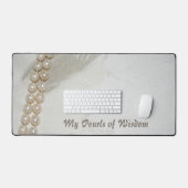 エレガントクラシックのスタイリッシュ真珠 デスクマット (キーボード&マウス)