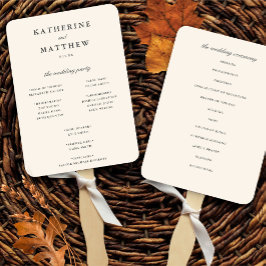 エレガントクラシックアイボリー結婚式計画 ハンドファン