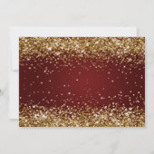 エレガントクラシックエンジェルクリスマスディナーパーティー 招待状 (裏面)