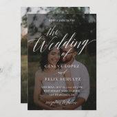 エレガントクラシックカスタム写結婚真I 招待状 (正面/裏面)