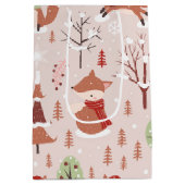 エレガントクラシックキツネ ミディアムペーパーバッグ (裏面)