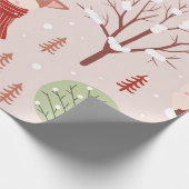 エレガントクラシックキツネ ラッピングペーパー (角)