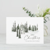エレガントクラシッククリスマス冬林企業の シーズンカード (スタンド正面)