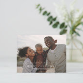 エレガントクラシッククリスマス | フォトフレーム ポストカード (スタンド正面)