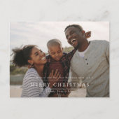 エレガントクラシッククリスマス | フォトフレーム ポストカード (正面)