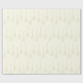 エレガントクラシッククリームクリスマスボードブル ラッピングペーパー (フラット)