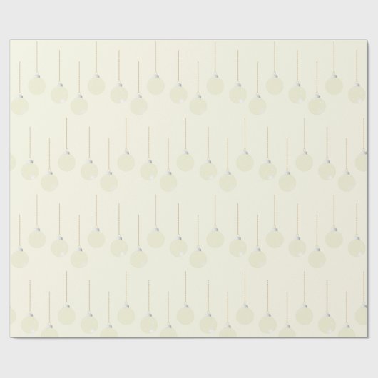 エレガントクラシッククリームクリスマスボードブル ラッピングペーパー (フラット)