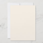 エレガントクラシッククリーム&ブフランスのルーフローラ結婚ズ 招待状 (裏面)